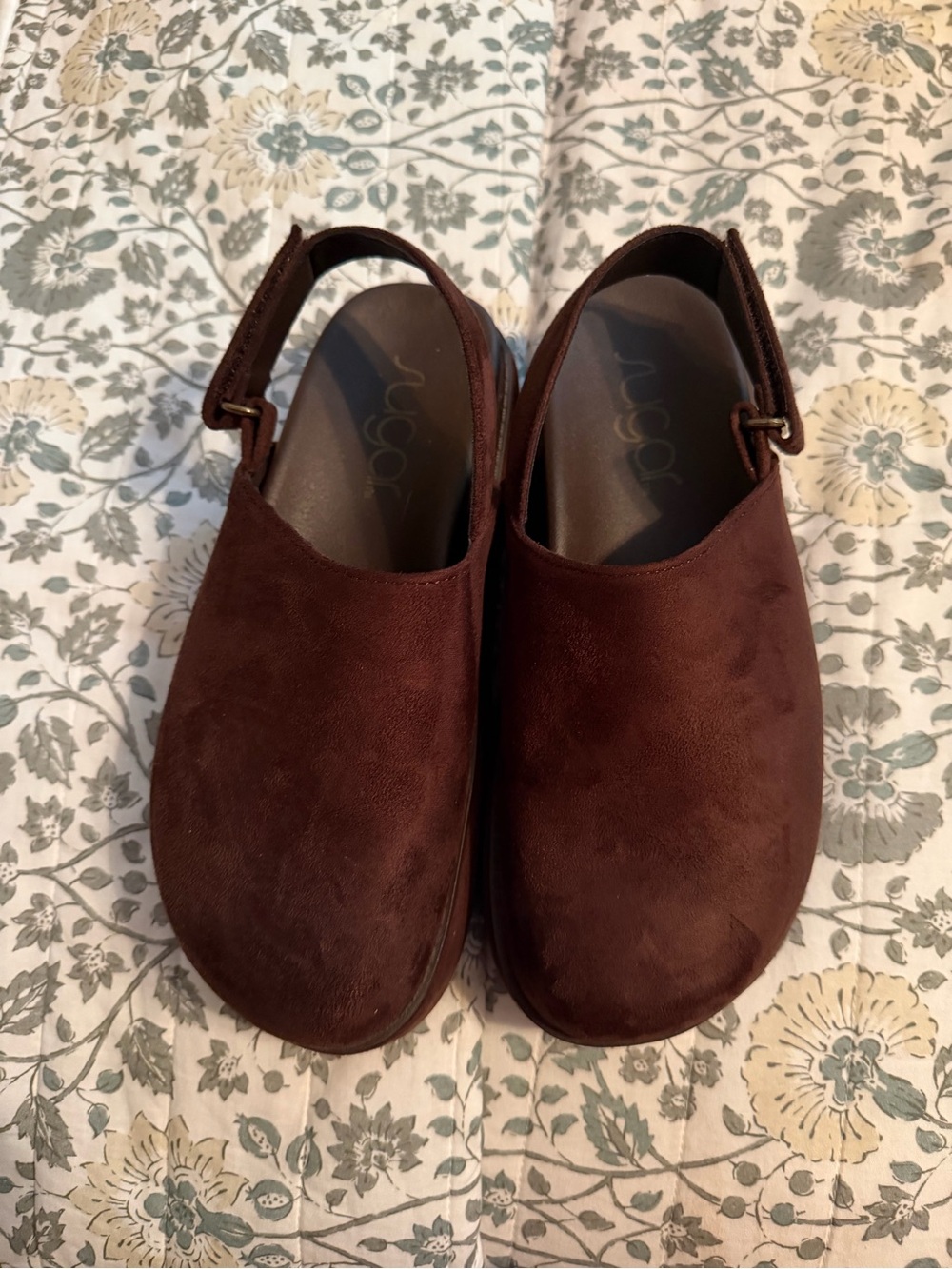 Sugar Brown Suede Slingback Slip-On Loafers